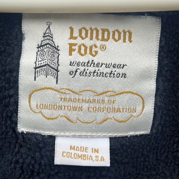 VTG Essential London Fog Blue / Lined  Polyester Coat Sz 10 Reg - Picture 12 of 15